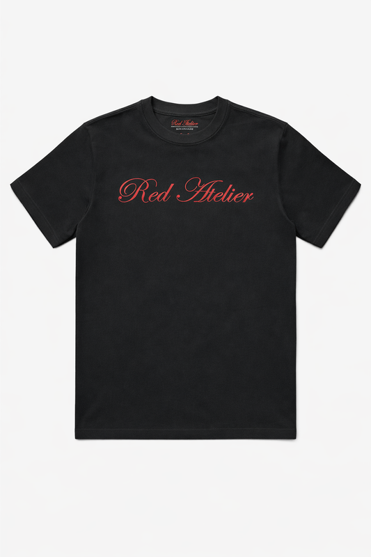 Red Atelier Black Logo T-Shirt
